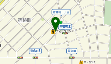サンドラッグ 東宿店の地図画像