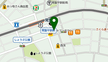 サンドラッグ セブンタウン常盤平店の地図画像