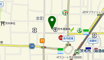 サンドラッグ 茨木阪急本通店の地図画像