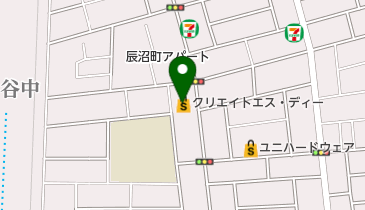 クリエイトSD(エス・ディー) 足立谷中店の地図画像