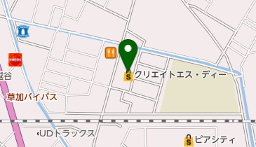 クリエイトSD(エス・ディー) 越谷七左町店の地図画像