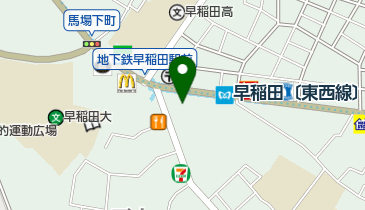 クリエイトSD(エス・ディー) 新宿早稲田店の地図画像