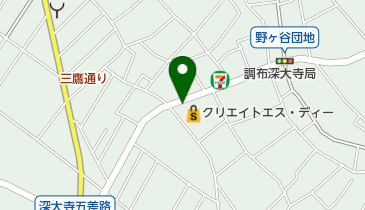 クリエイトSD(エス・ディー) 調布深大寺東町店の地図画像