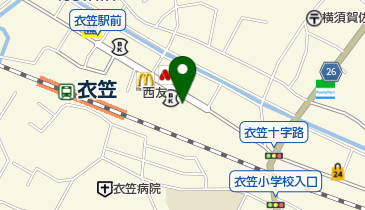 クリエイト薬局横須賀衣笠店の地図画像