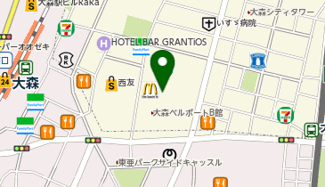 PRONTO 大森店の地図画像