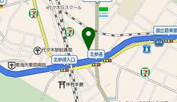 PRONTO 北参道店の地図画像