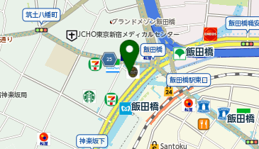 PRONTO 飯田橋店の地図画像