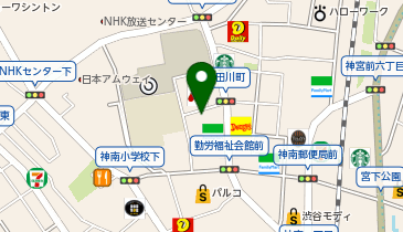 PRONTO 渋谷東武ホテル店の地図画像