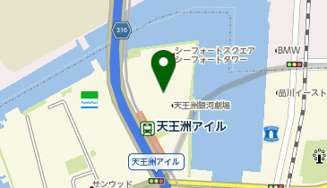 PRONTO 天王洲シーフォートスクエア店の地図画像