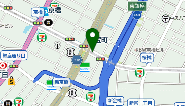 PRONTO 京橋宝町店の地図画像