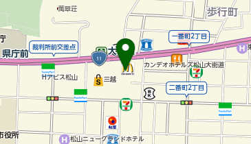 PRONTO 松山大街道店の地図画像