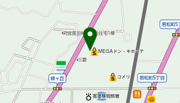 MEGAドン・キホーテ富田林店の地図画像