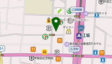 ドン・キホーテ江坂店の地図画像