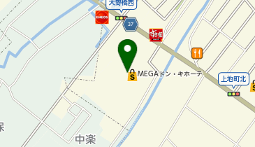 MEGAドン・キホーテ伊勢上地店の地図画像