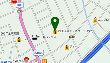MEGAドン・キホーテUNY砺波店の地図画像