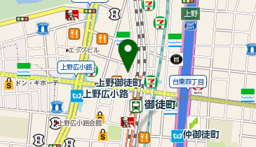 ドン・キホーテ御徒町店の地図画像