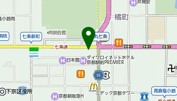ドン・キホーテ京都烏丸七条店の地図画像