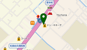ドン・キホーテ和泉店の地図画像