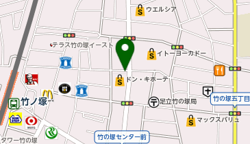 ドン・キホーテ竹の塚店の地図画像
