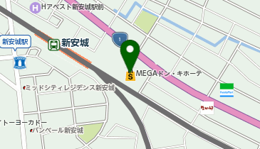 MEGAドン・キホーテ新安城店の地図画像