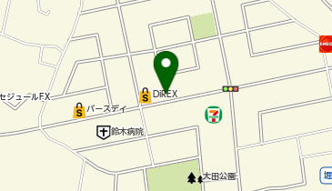 ダイレックス 日出店の地図画像