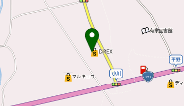 ダイレックス 有家店の地図画像