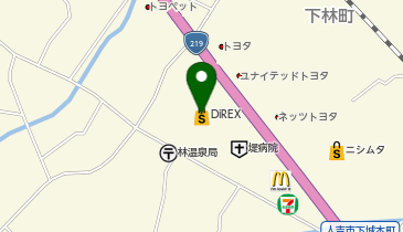 ダイレックス 人吉店の地図画像