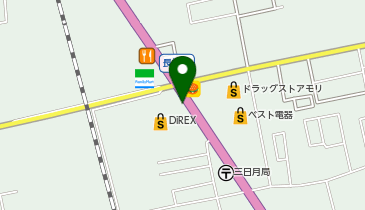 ダイレックス 三日月店の地図画像