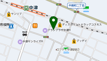 ダイレックス 中津中殿店の地図画像