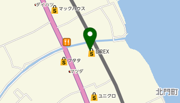 ダイレックス 島原店の地図画像