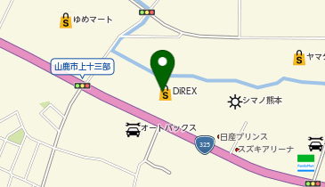 ダイレックス 東山鹿店の地図画像