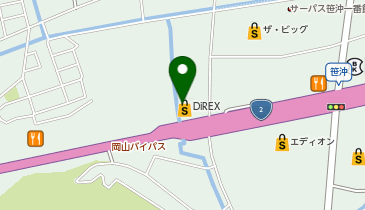 ダイレックス 笹沖店の地図画像