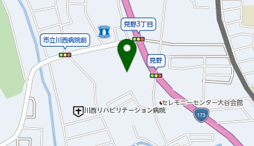 ダイレックス 川西山下店の地図画像