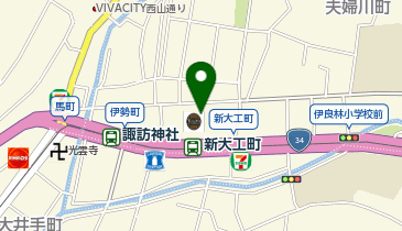 ダイレックス 新大工町ファンスクエア店の地図画像