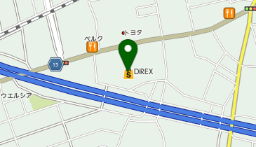 ダイレックス 川越的場店の地図画像