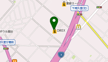 ダイレックス 下間久里店の地図画像