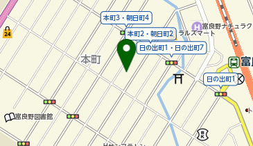 調剤薬局ツルハドラッグ 富良野店の地図画像