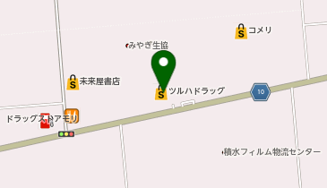 ツルハドラッグ 亘理店の地図画像