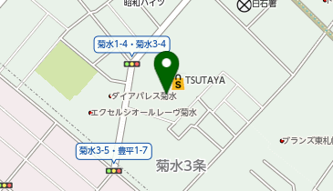 ツルハドラッグ 菊水3条店の地図画像