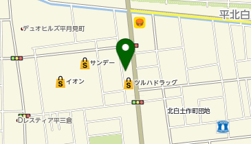 ツルハドラッグ いわき三倉店の地図画像