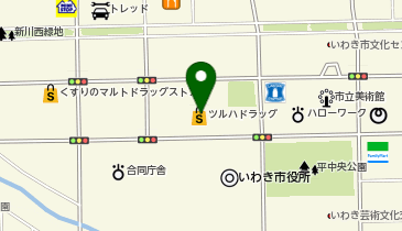 ツルハドラッグ いわき童子町店の地図画像