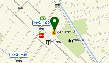 ツルハドラッグ 函館本通店の地図画像