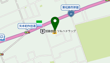 ツルハドラッグ 矢本関の内店の地図画像