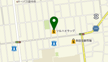 ツルハドラッグ 秋田泉南店の地図画像