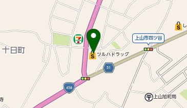 ツルハドラッグ 上山四ツ谷店の地図画像