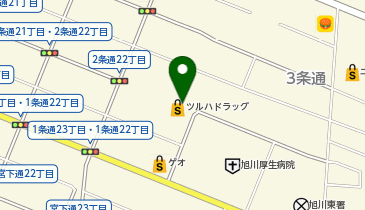 調剤薬局ツルハドラッグ 1条店の地図画像