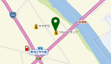 ツルハドラッグ 寒河江中郷店の地図画像