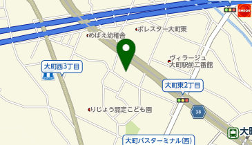 ウォンツ 大町東店の地図画像