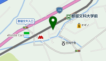 ツルハドラッグ 都留文大駅前店の地図画像