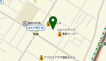 ツルハドラッグ 盛岡みたけ北店の地図画像